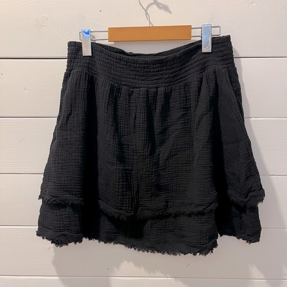 Mariloup Wolfe – black cotton mini skirt, size L - Picture 7 of 7
